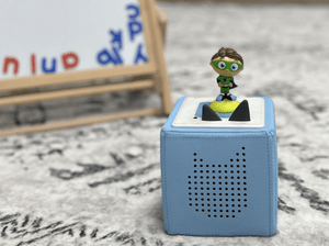 Child Playing With Super Why! Tonie