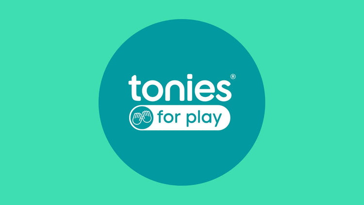 tonies or play on a teal background