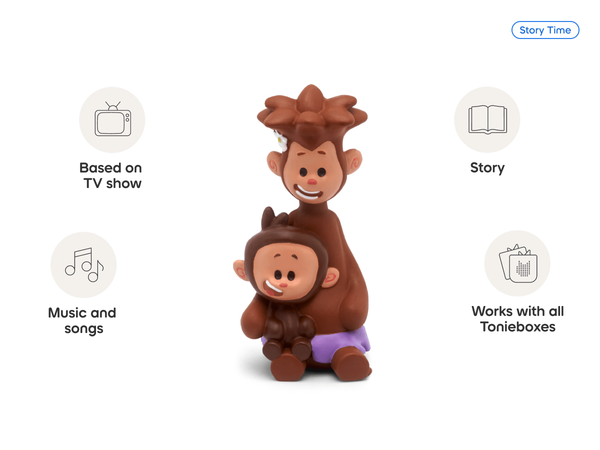 Tee and Mo Tonie audio figurine, inspiring audio journeys and imaginative play