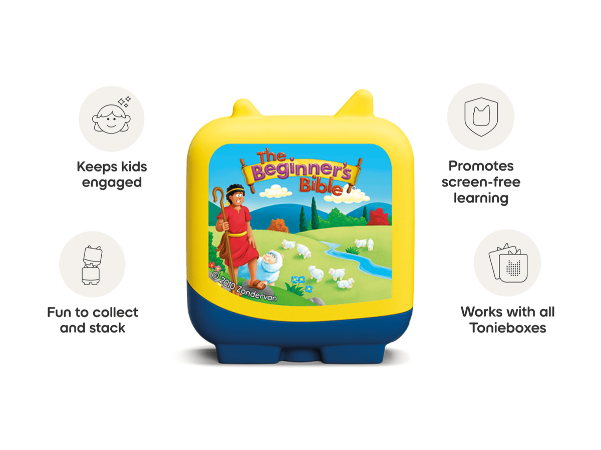 The Beginner's Bible Pocket Tonies audio figurine for the Toniebox, which plays audio content