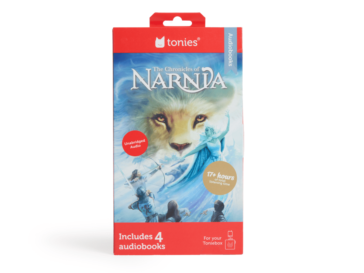 Front View of The Chronicles of Narnia Audiobook Tonies - 4 Pack Packaging