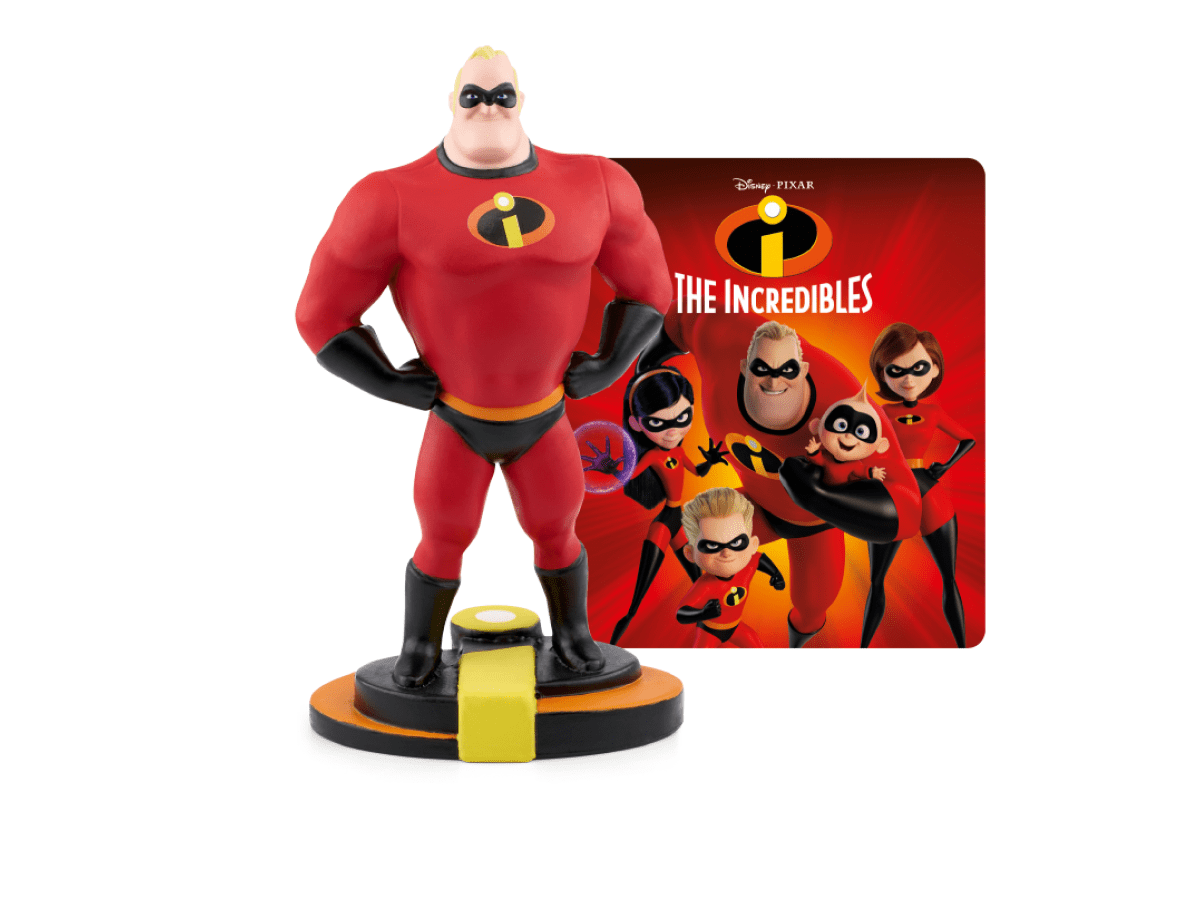 Disney & Pixar The Incredibles Tonie with a branded content card