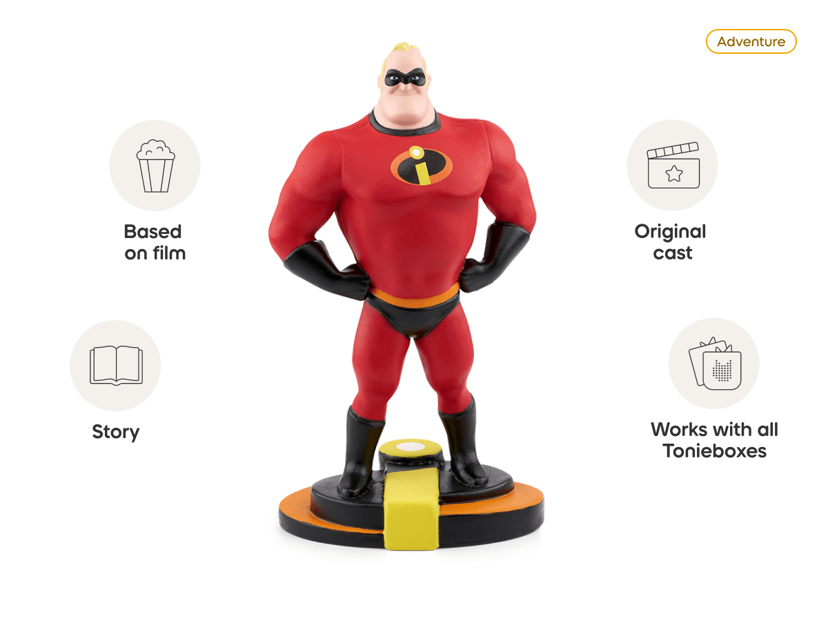 Disney & Pixar The Incredibles Tonie audio figurine, inspiring audio journeys and imaginative play