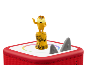 Dr. Seuss- The Lorax Tonie on a red Toniebox 2 ready to play audio stories and songs
