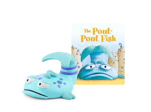 The Pout-Pout Fish Tonie with a branded content card