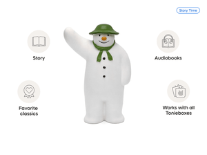 The Snowman & the Snow Dog Tonie audio figurine, inspiring audio journeys and imaginative play