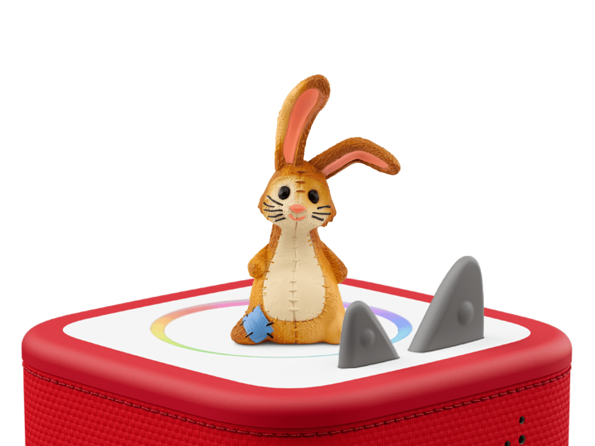 Favorite Classics: The Velveteen Rabbit Tonie on a Red Toniebox
