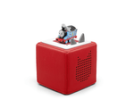 Full view of Thomas & Friends: Thomas the Tank Engine Tonie on a red toniebox