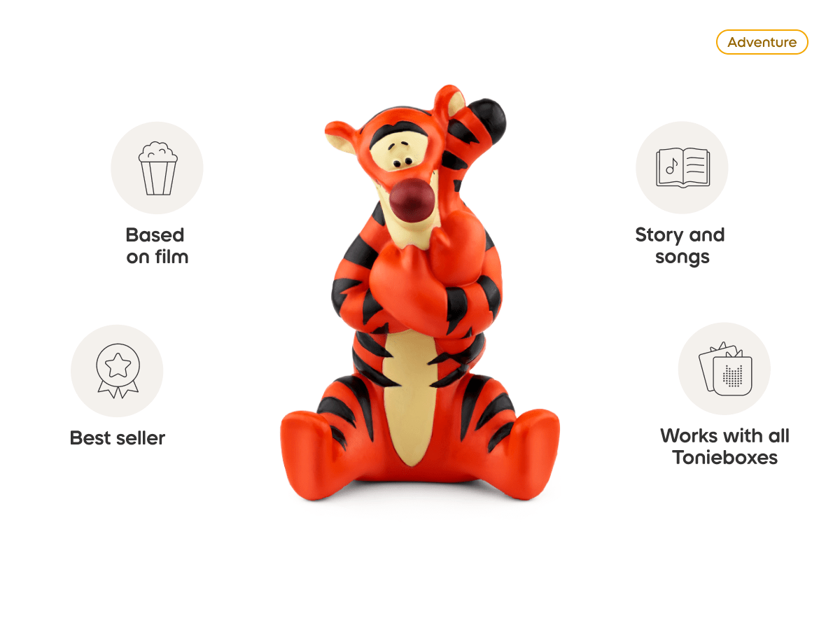 Disney Tigger Tonie audio figurine, inspiring audio journeys and imaginative play