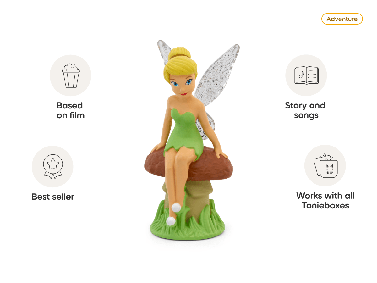 Disney Tinker Bell Tonie audio figurine, inspiring audio journeys and imaginative play