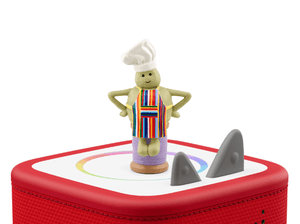 Tiny Chef Tonie on a Red Toniebox