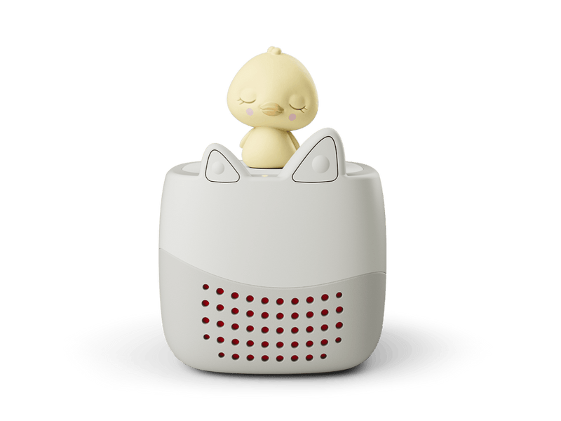 Front view of Toniebox Lite an audio player for kids, used with Tonie audio figurines