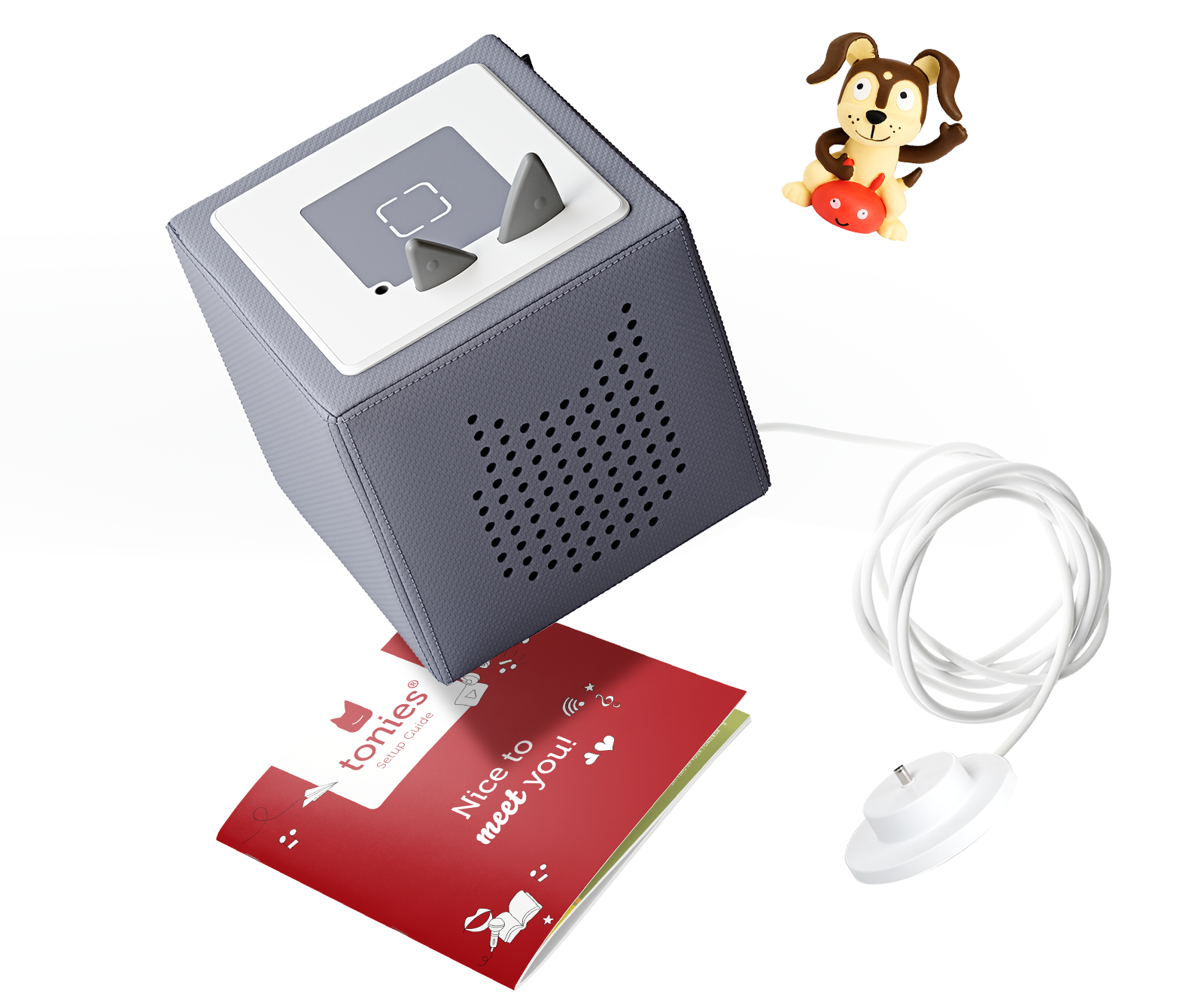 tonies Personnage audio pour Toniebox Creative Grey - Figurine avec espace  pour jusqu'à 90 minutes de contenu pour enfants - À utiliser avec le