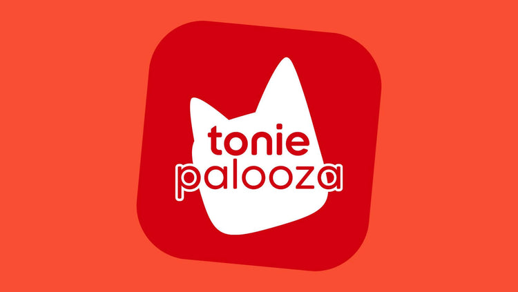 tonie palooza logo on a red background