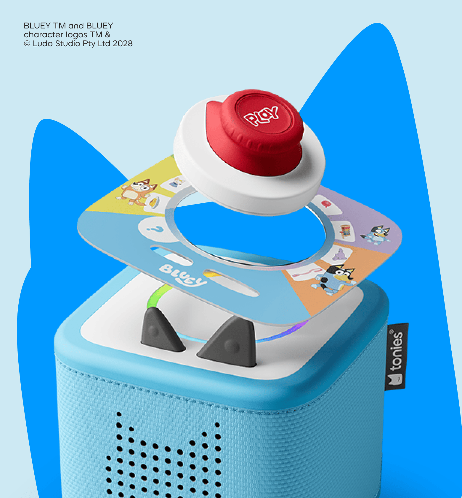 bluey play all day tonieplay game on a blue toniebox 2 with a tonieplay controller