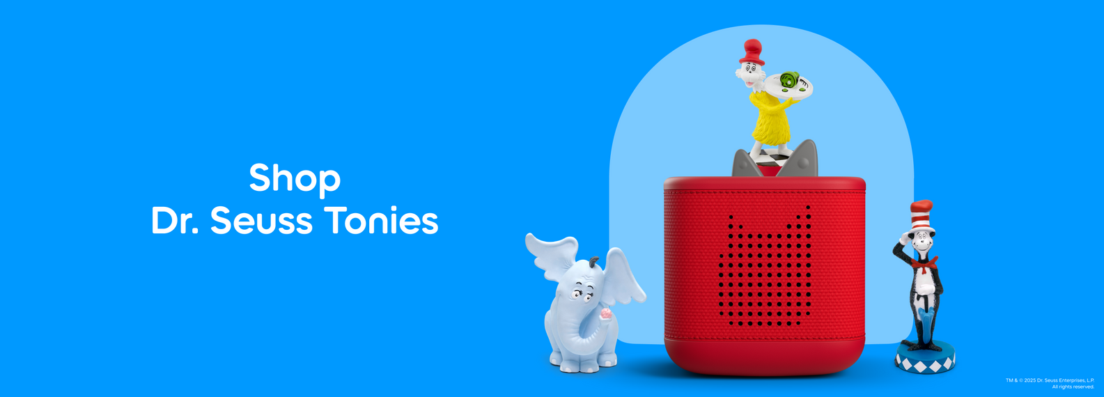 Dr. Seuss Tonies with a red Toniebox 2