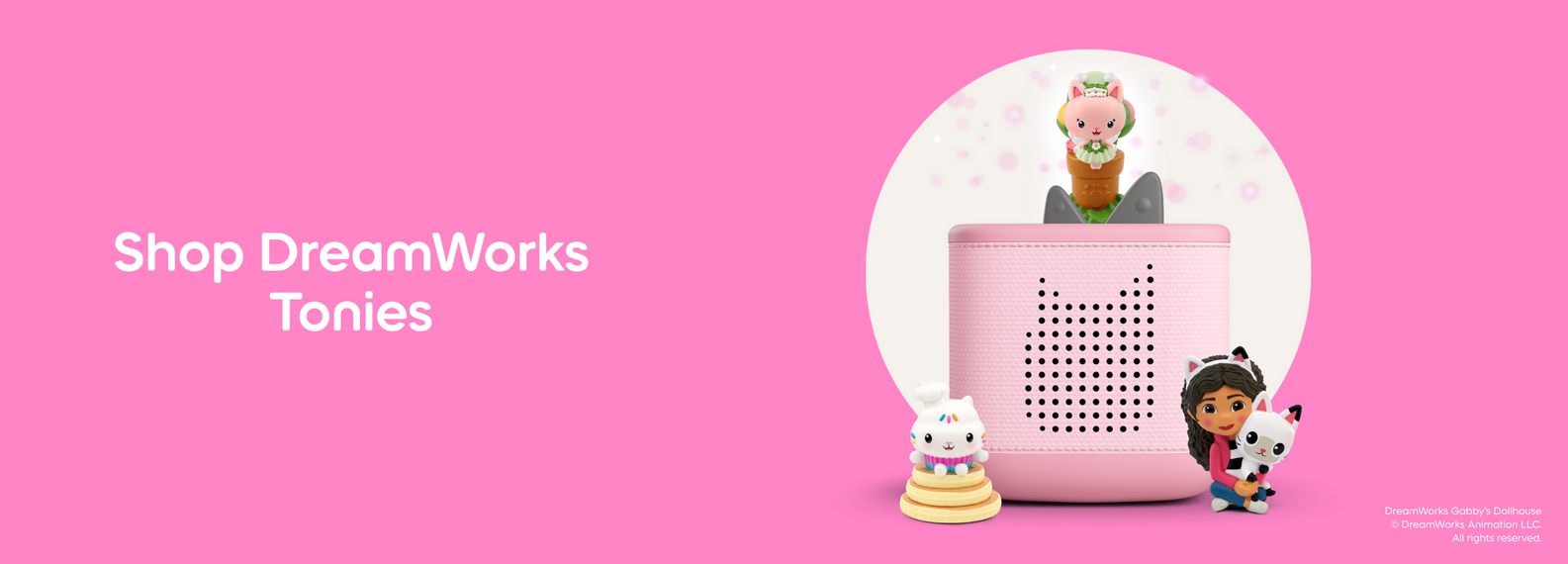 DreamWorks Tonies with a pink Toniebox 2