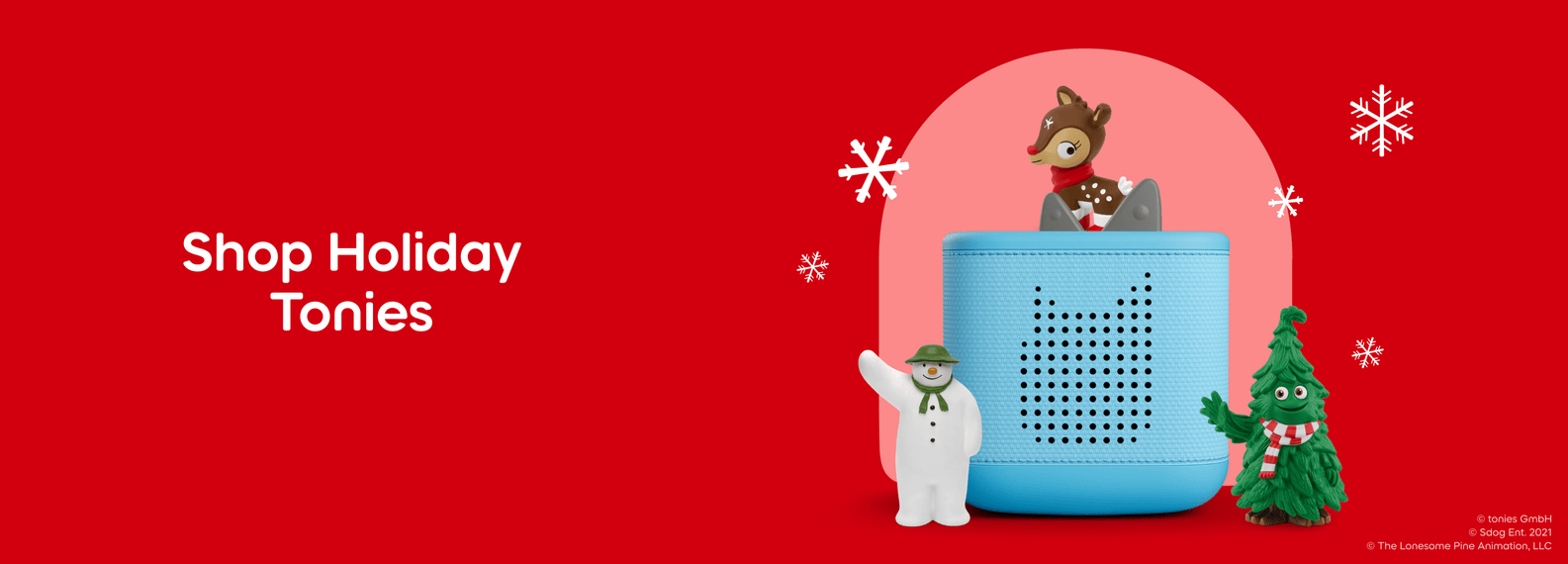 Holiday Tonies with a blue Toniebox 2