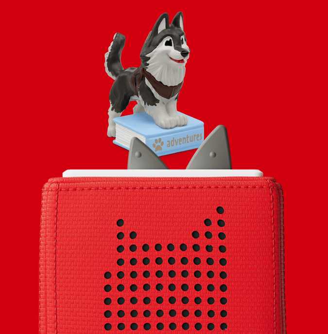 Animal Adventures Tonie on a red Toniebox