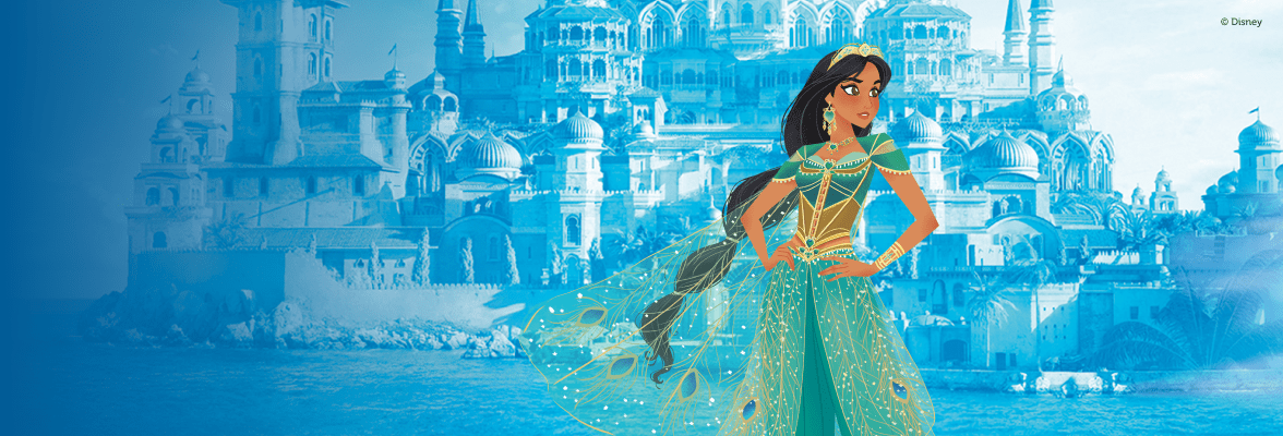 Disney Jasmine Tonie Illustration with backdrop