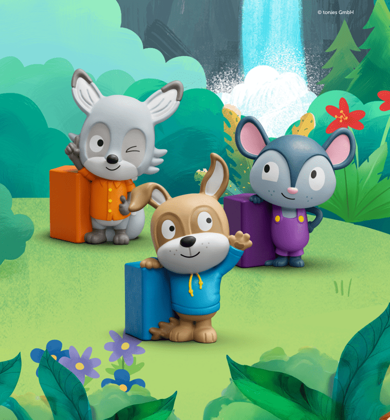 Lalalinos Tonies in an illustrated forest