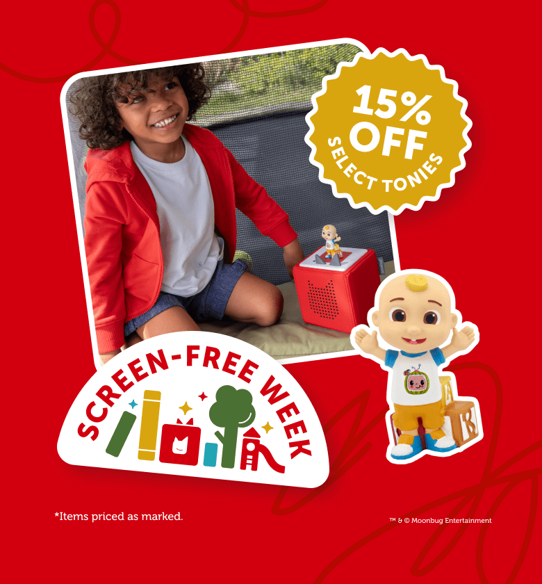 Enjoy screen free week with 15% off select products
