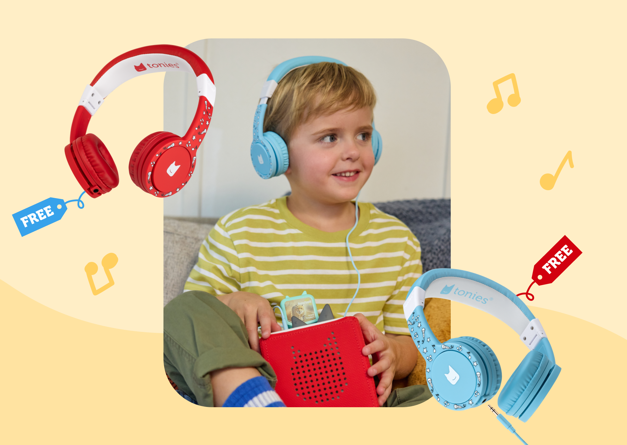 Get free headphones for kids with a any purchase of $99 or more