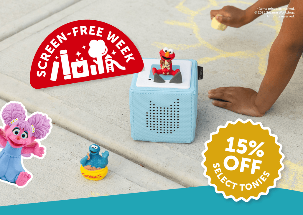 Enjoy screen free week with 15% off select Tonies