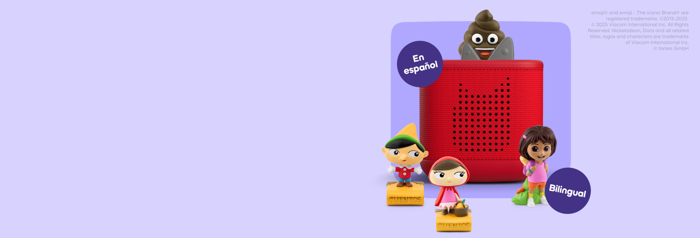 Spanish Tonies with a red Toniebox 2