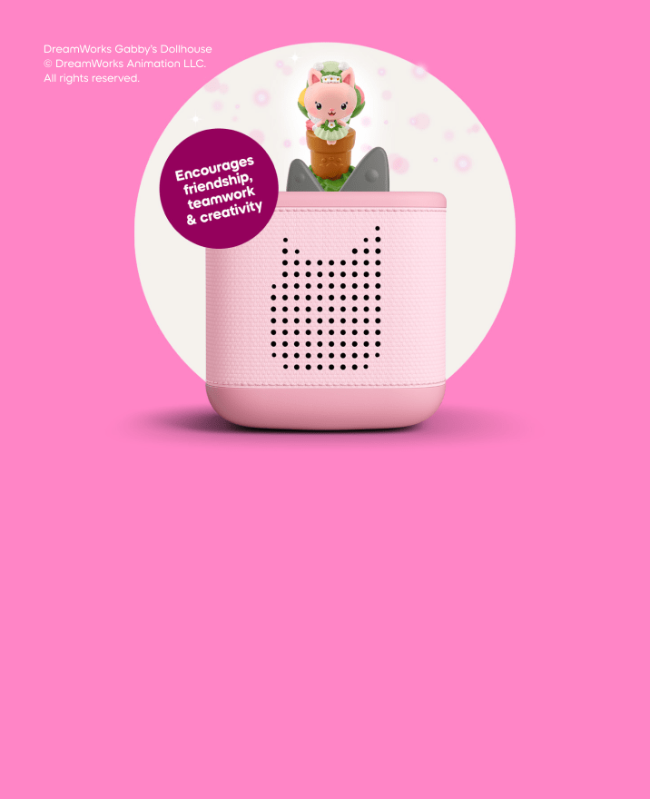 kitty fairy tonie on a pink toniebox 2 and pink background