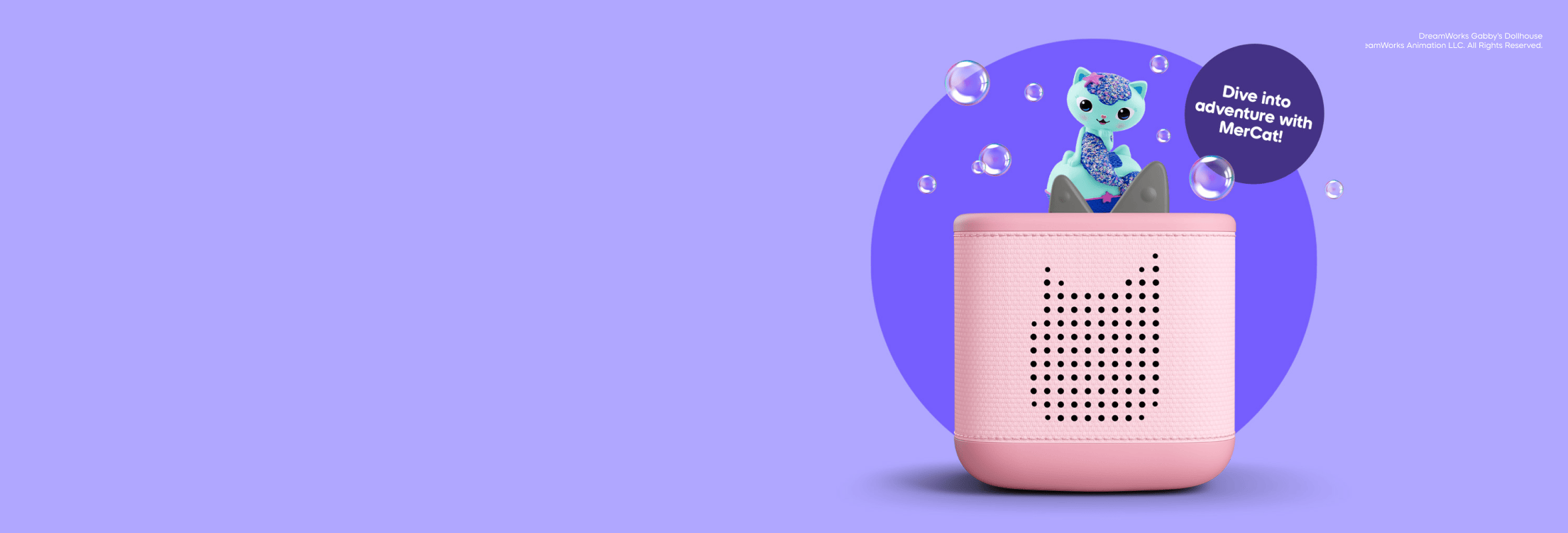 MerCat Tonie on a pink Toniebox 2