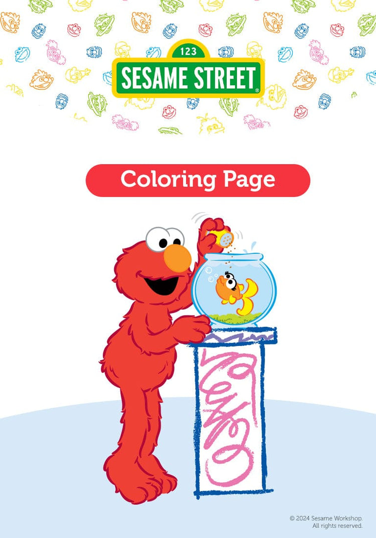 Sesame Street Coloring Page