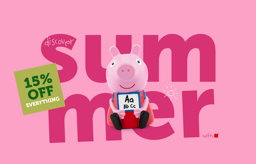 peppa pig learn with peppa tonie with Summer 15% off everything background