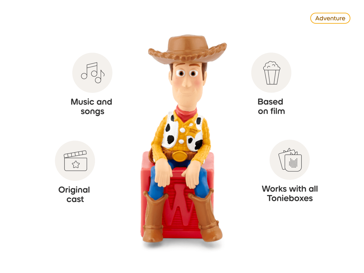 Toy story spanish tonie audio figurine, inspiring audio journeys and imaginative play