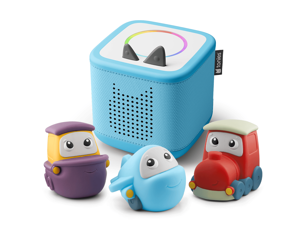 My first tonies travel set and a toniebox 2 audio player for kids