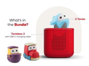 whats in the bundle? a toniebox 2 and my first tonies travel set