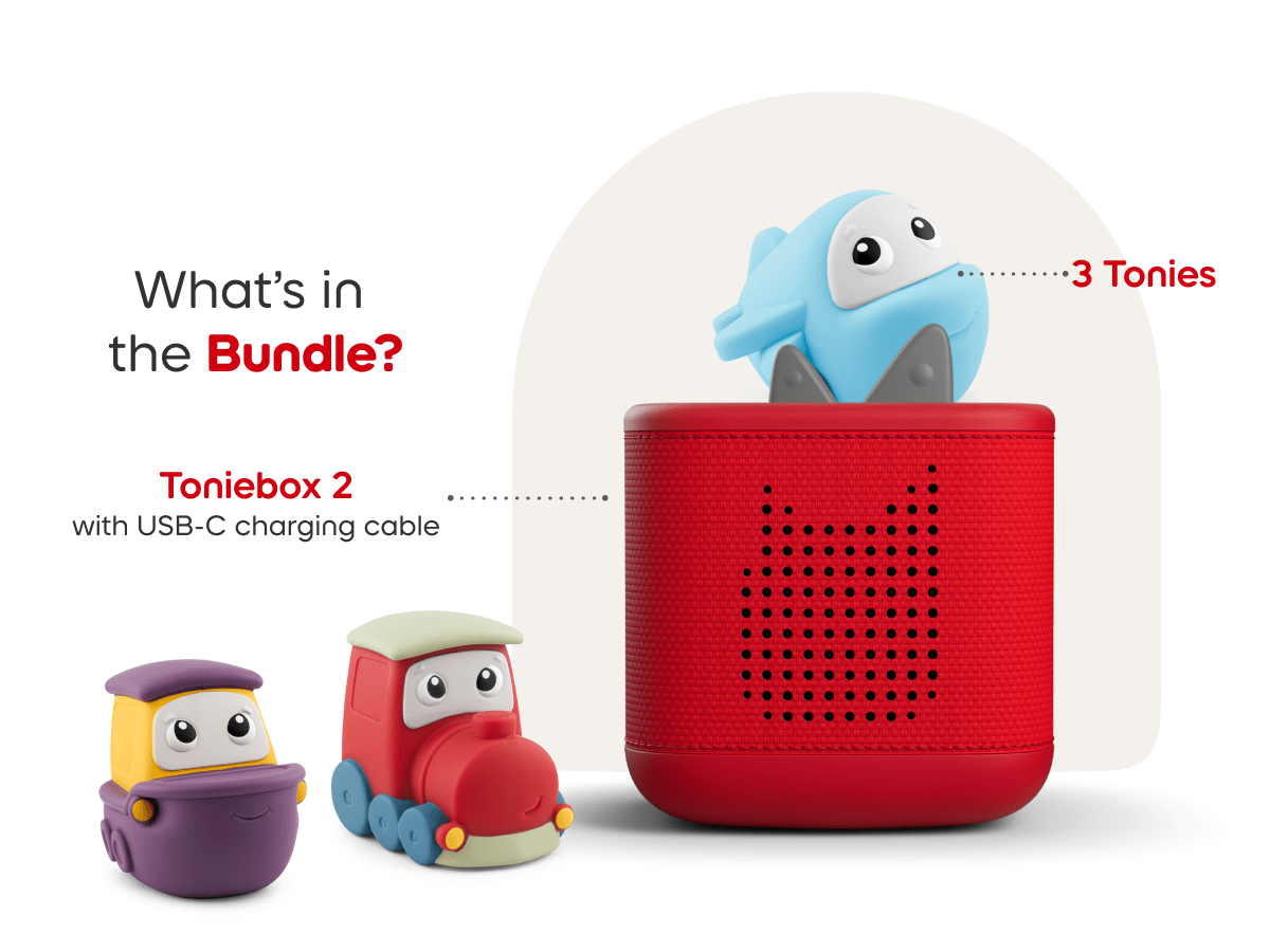 whats in the bundle? a toniebox 2 and my first tonies travel set