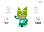 Superhero Creative-Tonie - Turquoise Green audio figurine, inspiring audio journeys and imaginative play