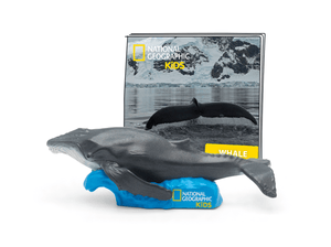 Nat Geo Whale audio figurine with content illustration