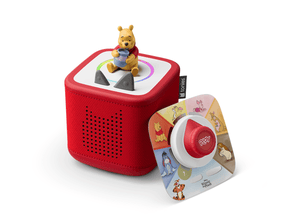Toniebox 2 an audio player for kids with Winnie the Pooh audio figurine and Disney Tonieplay with controller