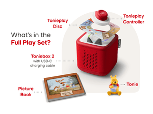 Winnie The Pooh Toniebox 2 Starter Set Includes Winnie The Pooh Audio Figurine And Usb-C Charging Cable