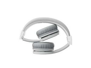 gray wired headphones for kids in folded position