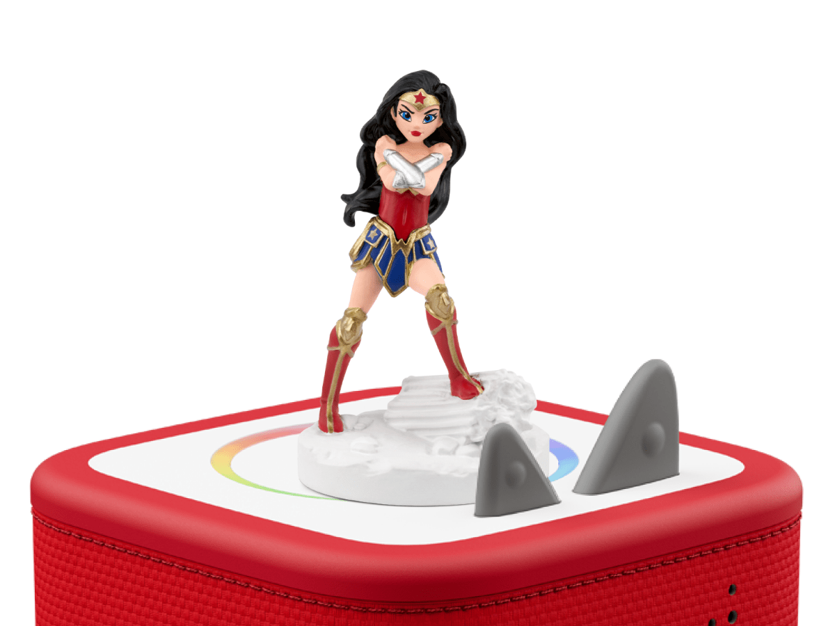 DC: Wonder Woman Tonie on a Red Toniebox
