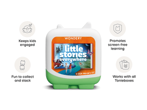 wondery kids audio figurine, inspiring audio journeys and imaginative play