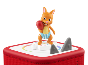 Word Party Tonie on a Red Toniebox