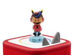 Xavier Riddle Tonie on a Red Toniebox