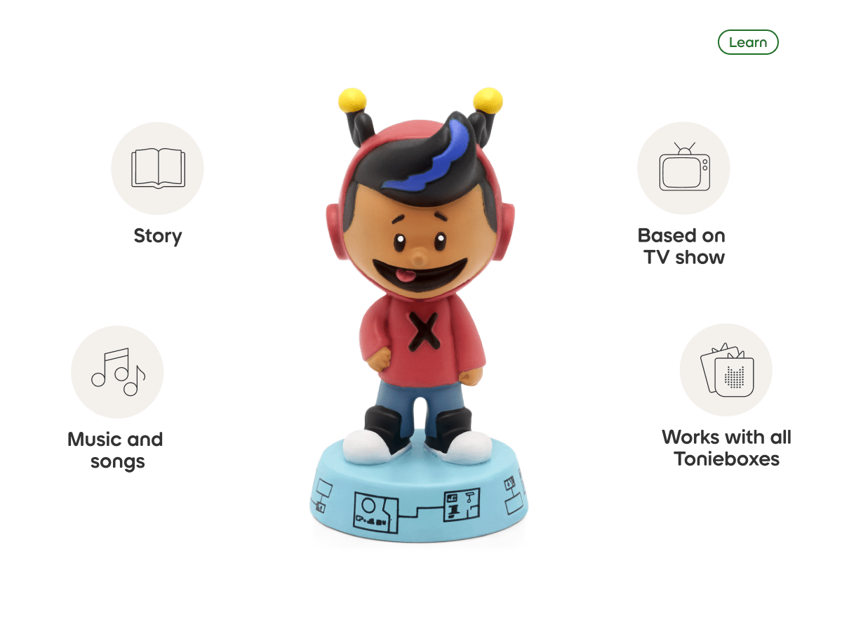 Xavier Riddle Tonie audio figurine, inspiring audio journeys and imaginative play