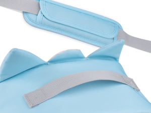 close up of strap and features of Toniebox Character Bag - Yeti