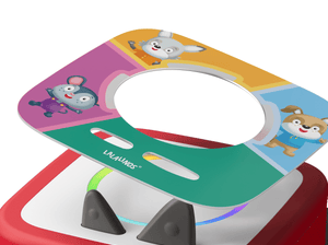 Lalalinos: Your Day in Bumbaloo - ToniePlay Game disc on a red toniebox 2 audio player for kids