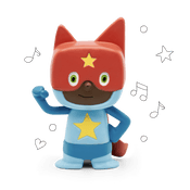 Superhero Creative Tonie ready for his next adventure with the Toniebox
